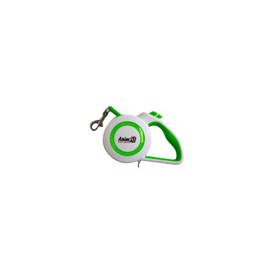 Повідок для собак AnimAll Reflector MS7110-3M S до 15 кг 3 м (салатово-білий) (4820224500461)