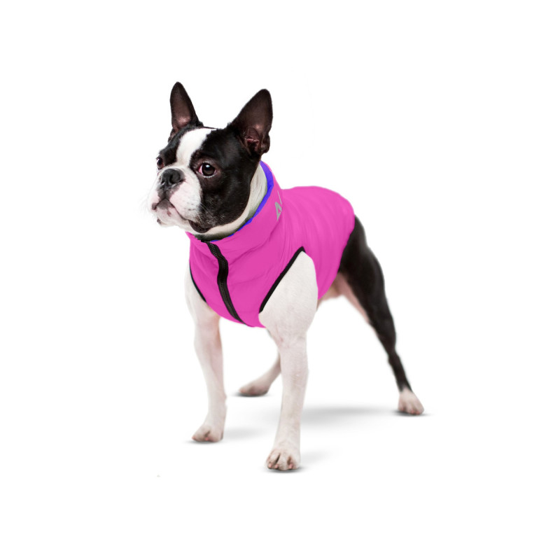 Курточка для тварин Airy Vest двостороння XS 25 фіолетово-рожева (1587)