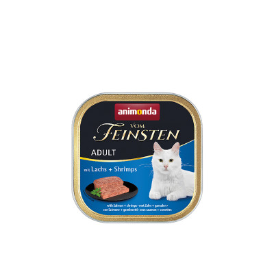 Паштет для котів Animonda Vom Feinsten Adult with Salmon + Shrimps 100 г (4017721832021)