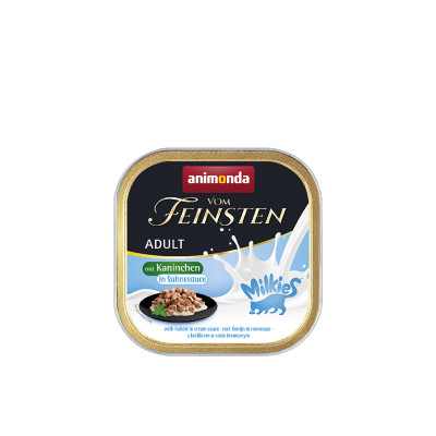 Вологий корм для кішок Animonda Vom Feinsten Adult with rabbit in cream sauce 100 г (4017721830379)