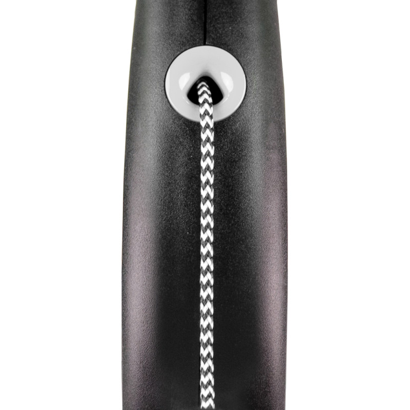Повідок для собак Flexi Black Design М трос 5 м (чорний) (4000498033401)