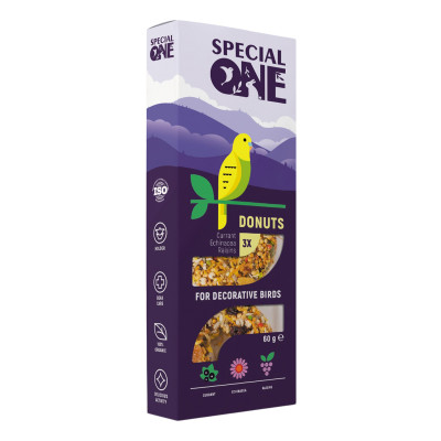 Ласощі для птахів Special One Смородина, ехінацея, виноград для декоративних птахів 60 г (4823082425181)
