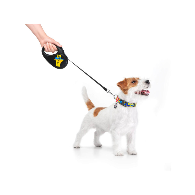 Повідок для собак WAUDOG R-leash Дім світловідбиваюча стрічка L 5 м (8126-0230-01)