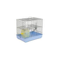 Клітка для гризунів Природа "Міккі" 37x25x30 см з колесом хром/світло-блакитна (4823082415113)