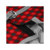 Шлея для собак WAUDOG Clothes з QR паспортом "Шотландка червона" S2 (2992)