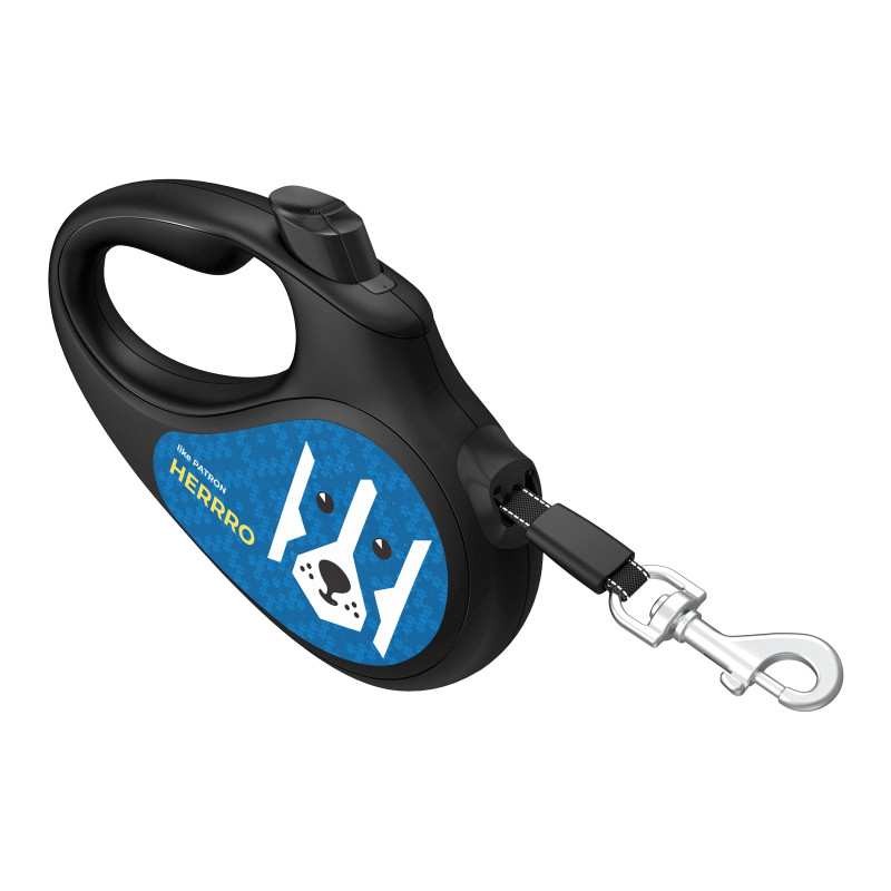 Повідок для собак WAUDOG R-leash Патрон світловідбиваюча стрічка M 5 м (382-4025)