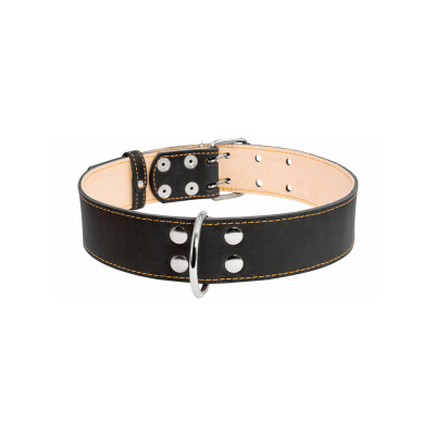 Нашийник для тварин Collar подвійний 45 мм 56-68 см чорний (03591)