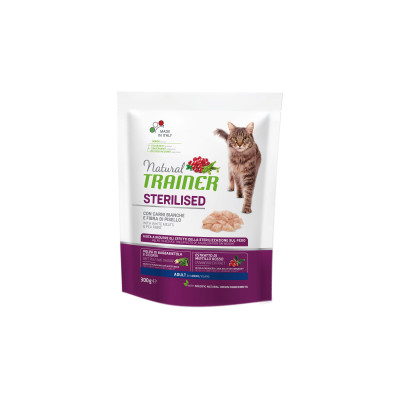 Сухий корм для кішок Trainer Natural Super Premium Adult Sterilised з індичкою 300 г (8059149230511)