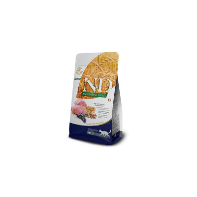 Сухий корм для кішок Farmina LOW GRAIN ягня, чорниця 10 кг (8010276024923)