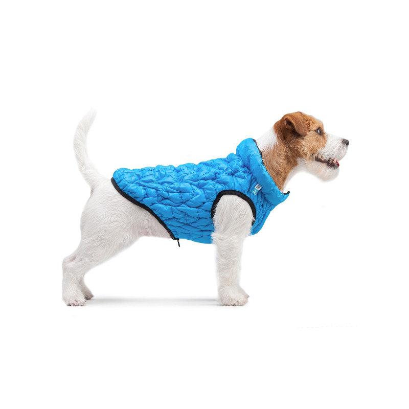 Курточка для тварин Collar AiryVest UNI двостороння L 55 блакитно-чорна (2571)