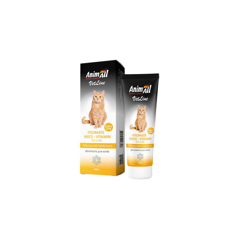 Паста для тварин AnimAll VetLine мультивітамінна для котів 100 г (4820150206628)