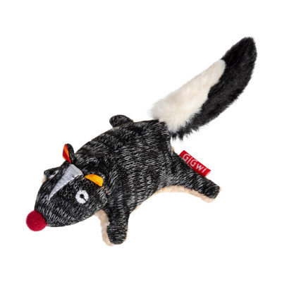 Іграшка для собак GiGwi Plush Скунс із пищалкою 9 см (75386)