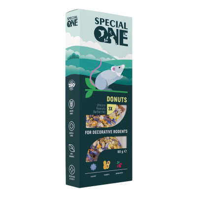 Вітаміни для гризунів Special One «Цикорій, арахіс, барбарис» 60 г (4823082425228)