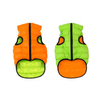 Курточка для тварин Airy Vest двостороння S 30 помаранчево-салатова (1609)