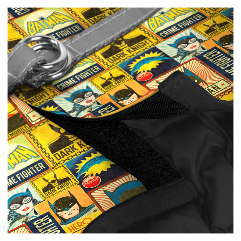Шлея для собак WAUDOG Clothes з QR паспортом "Бетмен вінтаж" XS2 (1002-4004)