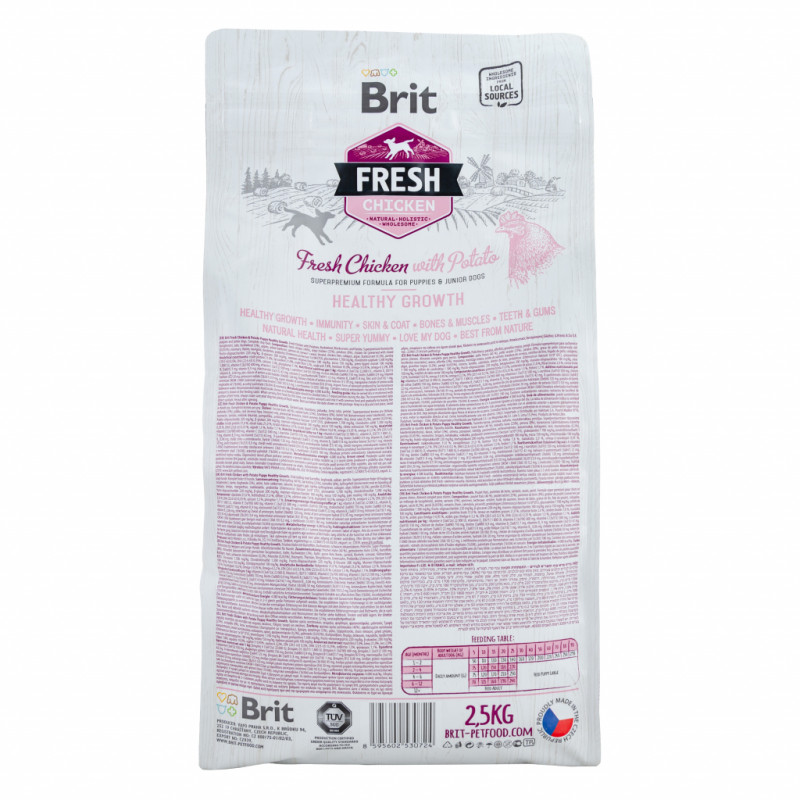 Сухий корм для собак Brit Fresh Chicken/Potato Puppy 2.5 кг (8595602530724)
