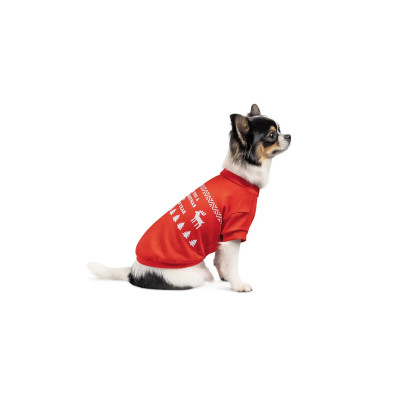 Футболка для тварин Pet Fashion "New Year" S червона (4823082429271)