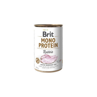 Консерви для собак Brit Mono Protein з кроликом 400 г (8595602529797)