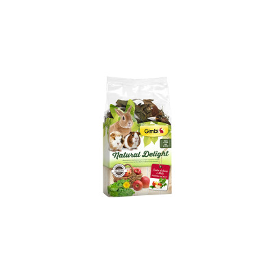 Ласощі для гризунів GimBi Natural Delight кульбаба і яблука 100 г (4002064210162)