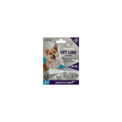 Краплі для тварин Palladium Pet Line the One для собак вагою від 10 до 20 кг 1/2 мл (4820150205256)