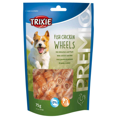 Ласощі для собак Trixie PREMIO Fish Chicken Wheels 75 г (4011905317489)
