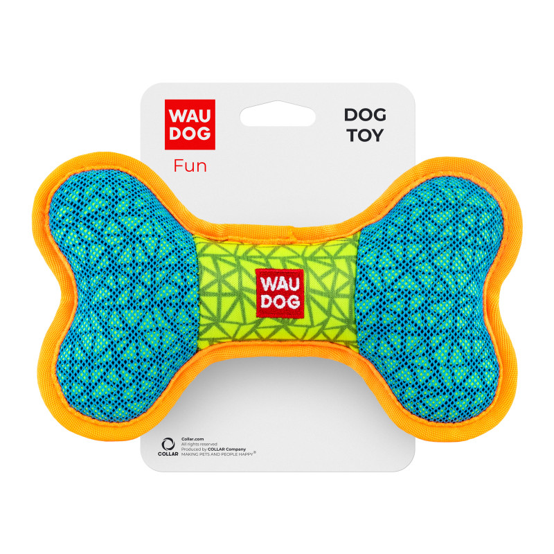 Іграшка для собак WAUDOG Fun Кістка 20х12 см блакитна (62082)