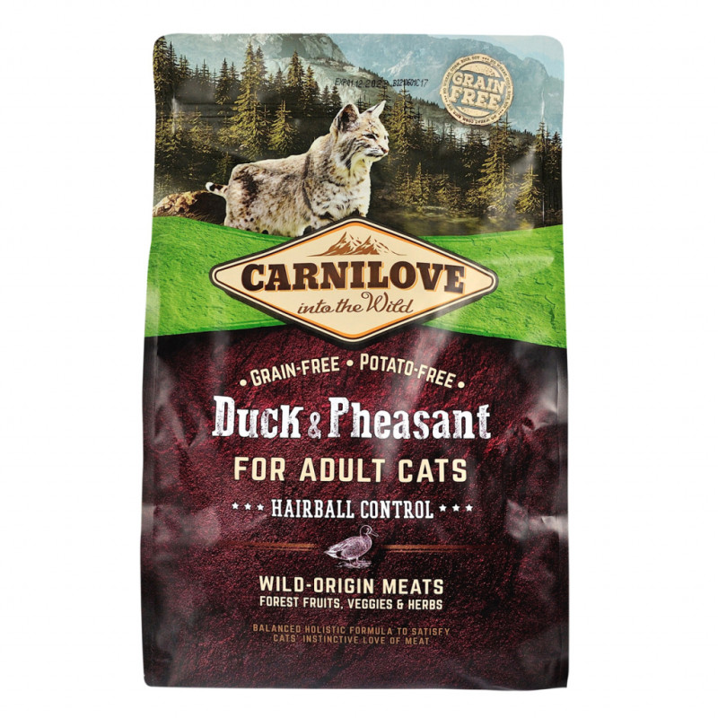 Сухий корм для кішок Carnilove Cat Hairball Controll 2 кг (8595602512348)
