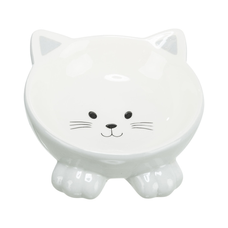 Посуд для котів Trixie Миска керамічна у вигляді котика150 мл/14 см (кольори в асортименті) (4011905248073)