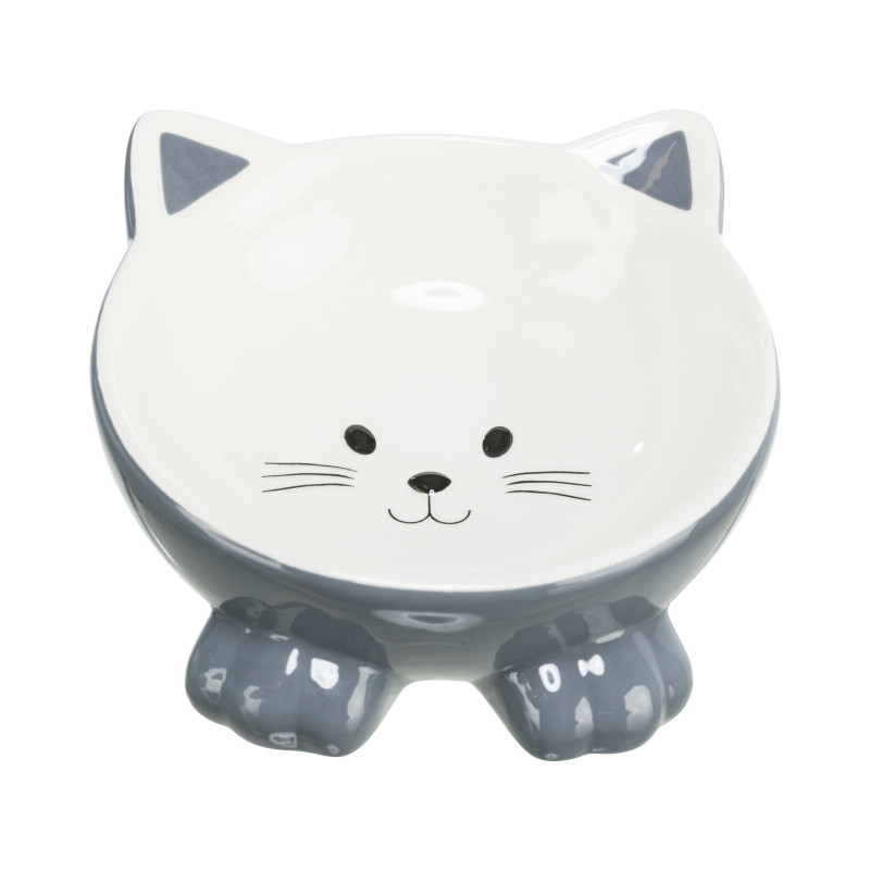 Посуд для котів Trixie Миска керамічна у вигляді котика150 мл/14 см (кольори в асортименті) (4011905248073)