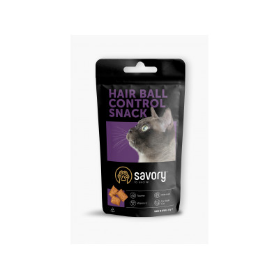 Ласощі для котів Savory Snack Hair ball Contro 60 г (для контролю утворення шерстяних грудочок) (4820232631485)