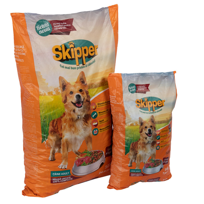 Сухий корм для собак Skipper яловичина та овочі 10 кг (5948308003499)