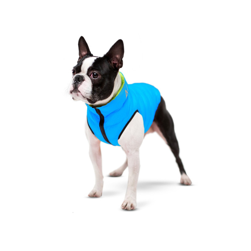 Курточка для тварин Airy Vest двостороння XS 25 салатово-блакитна (1597)