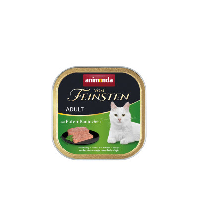 Паштет для котів Animonda Vom Feinsten Adult with Turkey + Rabbit 100 г (4017721832052)
