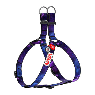Шлея для собак WAUDOG Nylon з QR-паспортом "NASA21" S (4800-0148)