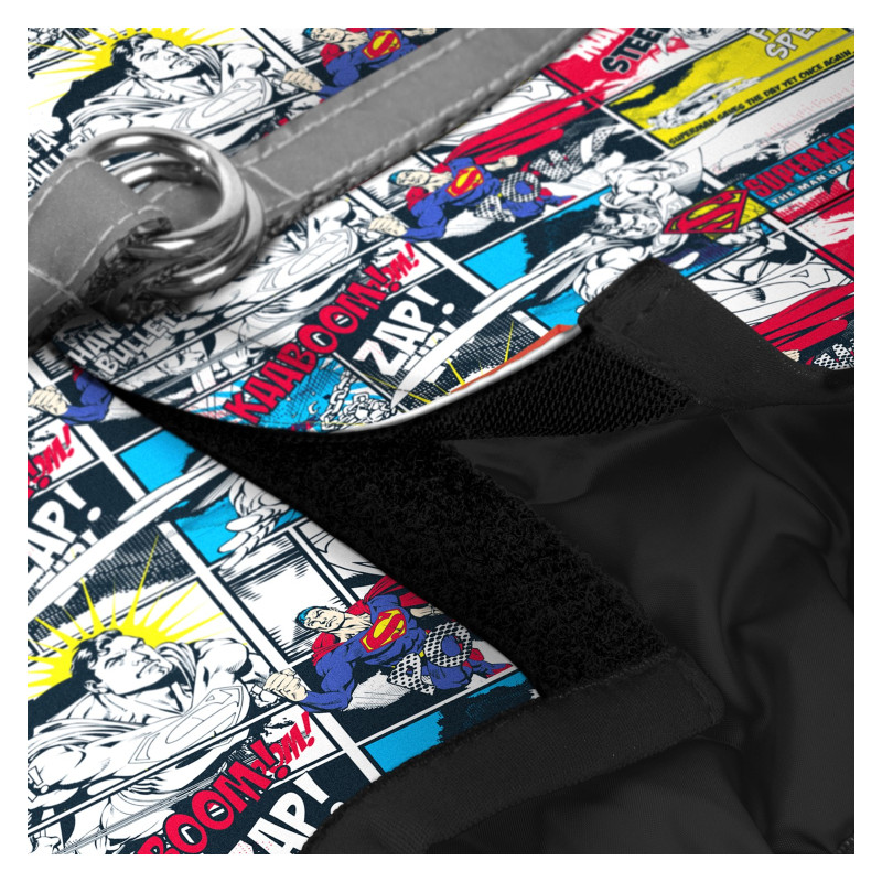 Шлея для собак WAUDOG Clothes з QR паспортом "Супермен комікс" S2 (1012-4006)