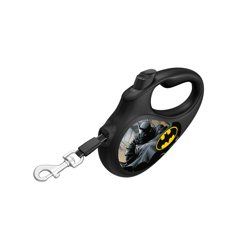 Повідок для собак WAUDOG R-leash Бетмен Чорний світловідбиваюча стрічка S 5 м (8124-1001-01)