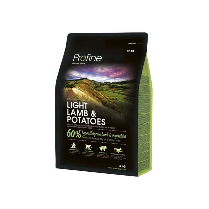 Сухий корм для собак Profine Light Lamb з ягням і картоплею 3 кг (8595602517565)