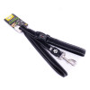 Повідок для собак GimDog Alfresco 2.5х120 см неопрен/фліс (чорний) (8009632059556)