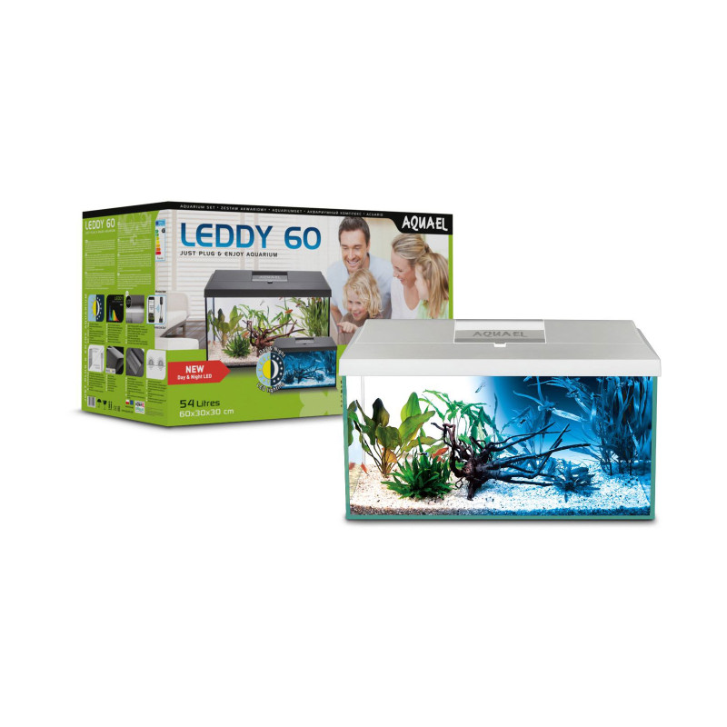 Акваріум Leddy Day&Night з балкою 60 54 л білий AquaEl (124533)