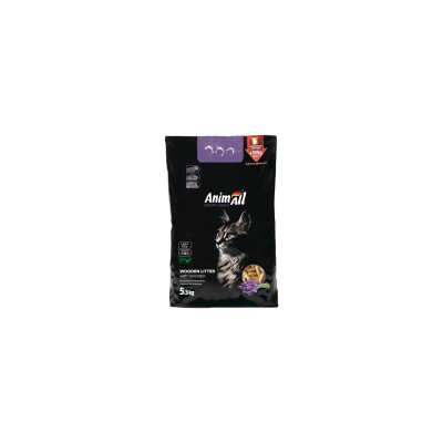 Наповнювач для туалету AnimAll Деревний з ароматом лаванди 5.3 кг (151635)