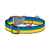 Нашийник для тварин WAUDOG Nylon з QR паспортом Colors of freedom пластиковий фастекс M (4502-4020)