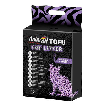 Наповнювач для туалету AnimAll Тофу з ароматом лаванди 4.66 кг (10 л) (4820224500898)