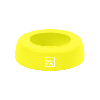 Посуд для собак WAUDOG Silicone Миска-непроливайка 750 мл жовта (50788)