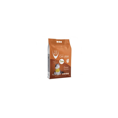 Наповнювач для туалету Van Cat Super Premium Quality Orange Бентонітовий грудкувальний 10 кг (8699245857474)