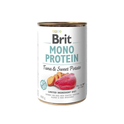 Консерви для собак Brit Mono Protein з тунцем і бататом 400 г (8595602525355)