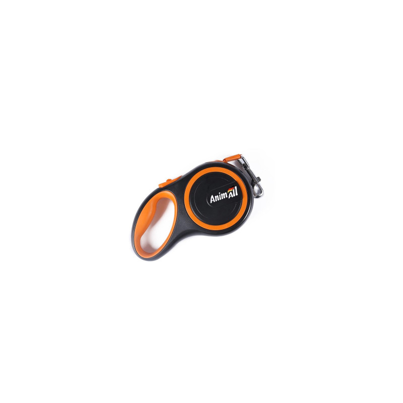 Повідок для собак AnimAll М до 25 кг 5 м (жовтогарячо-чорний) (2000981099206)