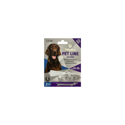 Краплі для тварин Palladium Pet Line the One для собак вагою від 20 до 30 кг 1/3 мл (4820150205263)