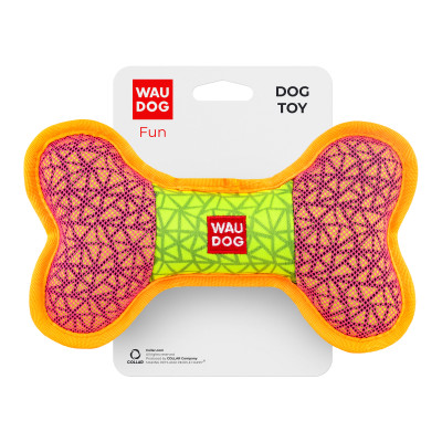 Іграшка для собак WAUDOG Fun Кістка 20х12 см рожева (62087)
