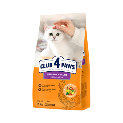 Сухий корм для кішок Club 4 Paws Premium підтримка здоров'я сечовивідної системи 2 кг (4820215369411)