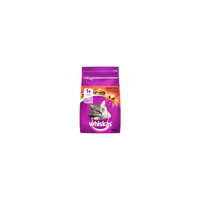 Сухий корм для кішок Whiskas з яловичиною 300 г (5998749144114/5900951014031)